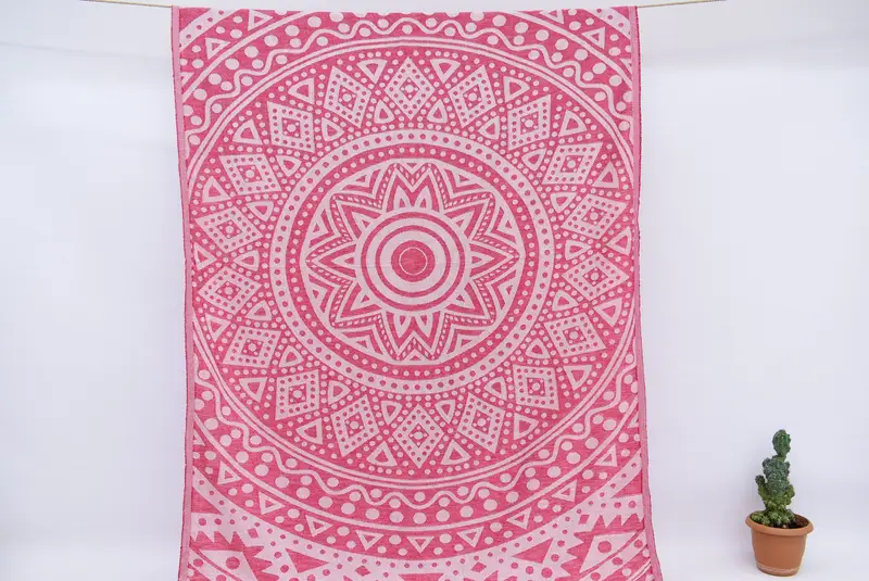 Soft towel, Gym Towel, Handmade Gift, Spa Towel, Turkish Beach Towel Personalized, 70x40 Cotton Round Pattern Towel, Halloween Gifts, Bachelor Gifts - 6