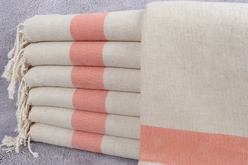 Beach Theme Wedding Gift, Wedding Favors, 70x36 Linen Striped Towel, Bachelorette Party Favors, Boyfriend Christmas Gift, Personalized Gifts - 1