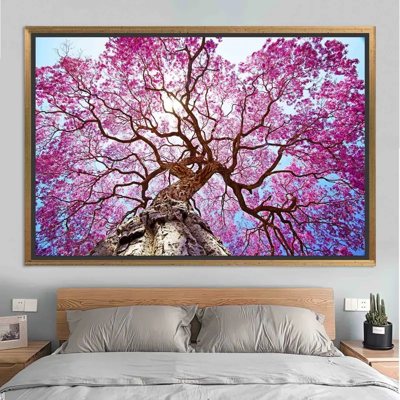 Elegante lienzo impreso con paisaje de árboles otoñales - Nature's Beauty