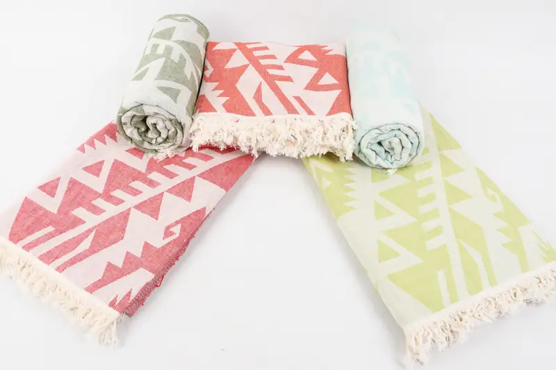 Beach Theme Bachelorette Party Gifts, 76x40 Cotton Geometric Towel, Engagement Gift, Personalized Gift, Bachelorette Party Favors, Turkish Towel USA - 5