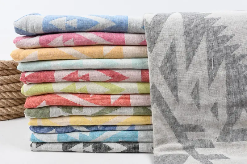 Beach Theme Bachelorette Party Gifts, 76x40 Cotton Geometric Towel, Engagement Gift, Personalized Gift, Bachelorette Party Favors, Turkish Towel USA - 1