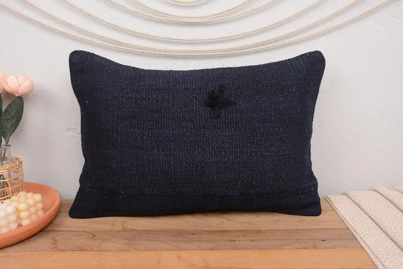Handmade Southwestern Embroidered Pillow, 16x24 Inches Throw Pillow - 2
