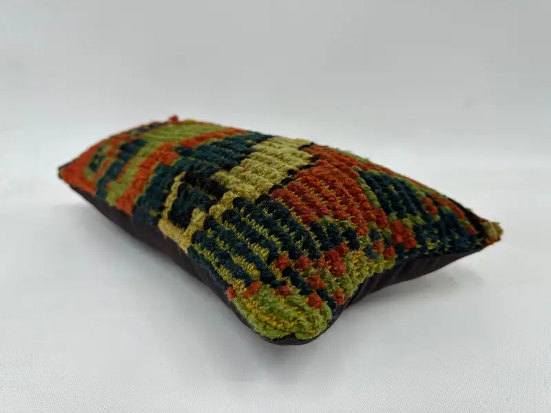 8x16 Red Pillow Cover, Vintage Kilim Throw Pillow, Cushion Case, Meditation Cushion Case, Kilim Cushion Sham, Pillow for Couch - 6