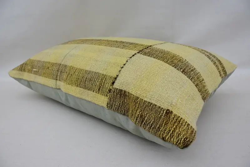 Boho Pillow, Antique Pillows, Gift Pillow, 16x24 Beige Cushion, Armchair Cushion, Pillow Cover, Bohemian Cushion Pillow Case, Bed Pillow Cover - 6