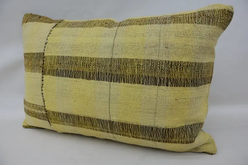Boho Pillow, Antique Pillows, Gift Pillow, 16x24 Beige Cushion, Armchair Cushion, Pillow Cover, Bohemian Cushion Pillow Case, Bed Pillow Cover - 3