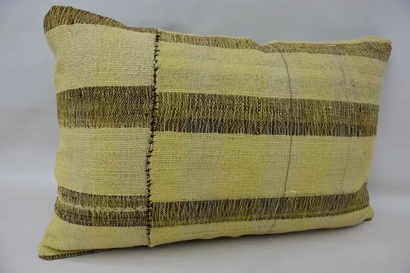 Boho Pillow, Antique Pillows, Gift Pillow, 16x24 Beige Cushion, Armchair Cushion, Pillow Cover, Bohemian Cushion Pillow Case, Bed Pillow Cover - 2