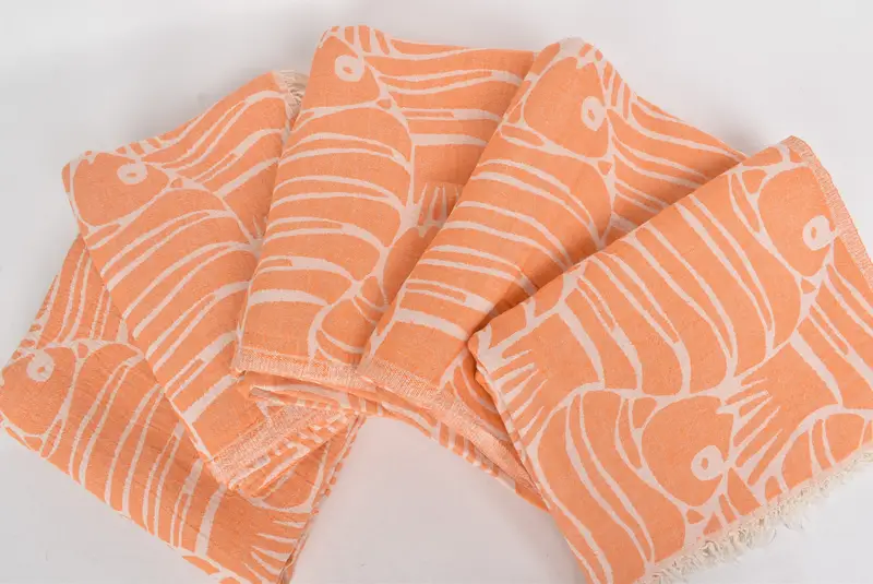 Housewarming Gift, Bachelorette Party Favors, Girl Trip Party Favor, Bachelorette Party Gifts, Custom Blanket, 70x60 Cotton Fish Design Towel - 3