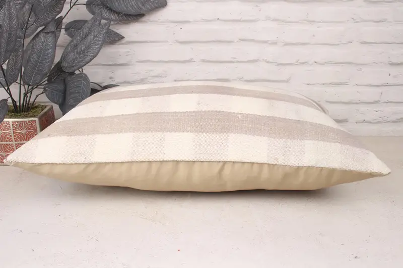 Armchair Pillow, 16x24 White Pillow Cover, Pillow for Sofa, Pillow Case, Nautical Throw Pillow Sham, Kilim Pillow, Boho Pillow - 5