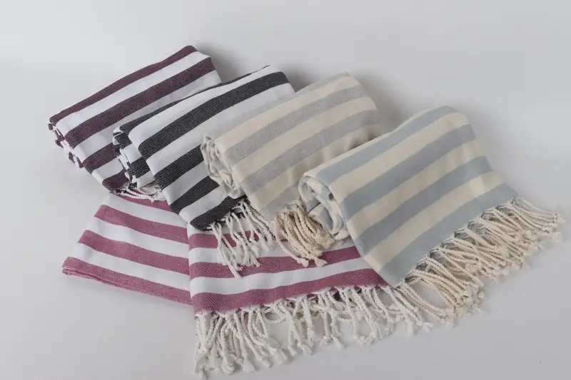Custom Towel Beach, Home Decor Gifts, Sand-free towel, Summer Gift, Bridal Gifts, Personalized Bridesmaid Beach Towel, 68x40 Cotton Striped Towel - 5