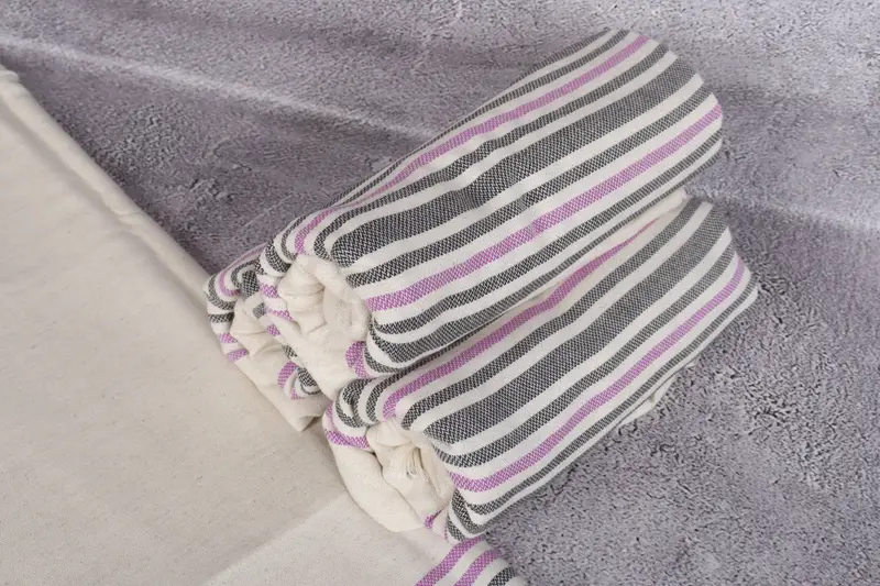 70x40 Linen Striped Towel, Spa Towel, Peshtemal Towel, Custom Bath Towel, Beach Towel Gift, Memorial Gift, Wedding Towel, Bachelorette Party Favors - 7