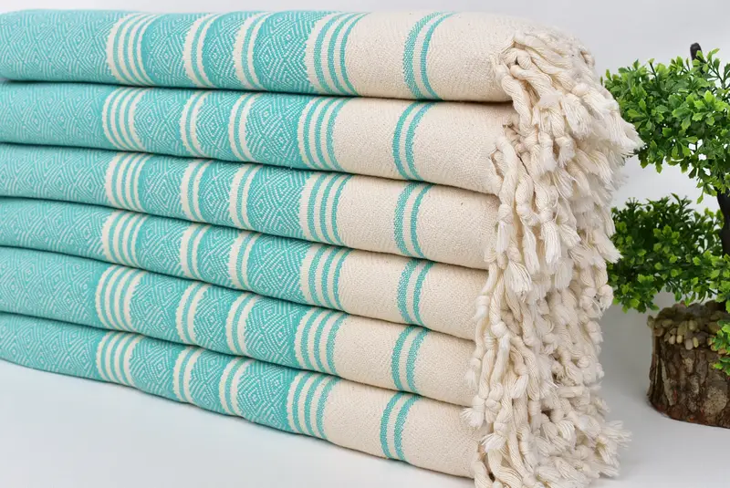 Monogram Hand Towel, Bachelor Party Favors, Holiday Towel, Guest Towel, 40x18 Cotton Diamond Towel, Turkish Tea Towel, Monogrammed Hand Towel - 3