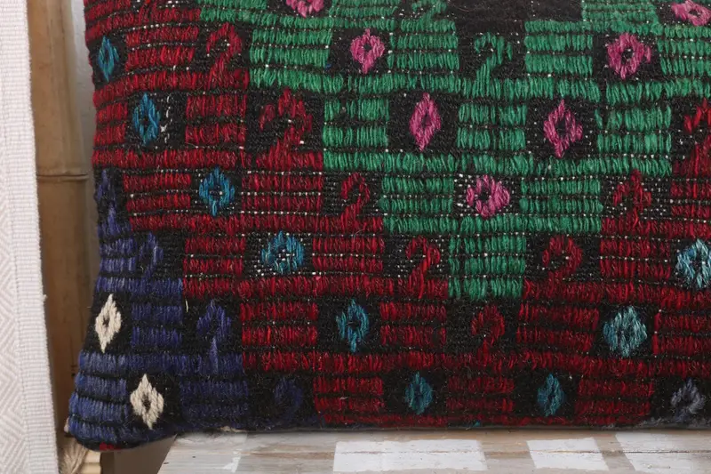 Pillow for Sofa, 12x36 Red Cushion Case, Vintage Kilim Throw Pillow, Kilim Cushion Sham, Car Cushion Cover, Meditation Pillow Case, Cushion Case - 3