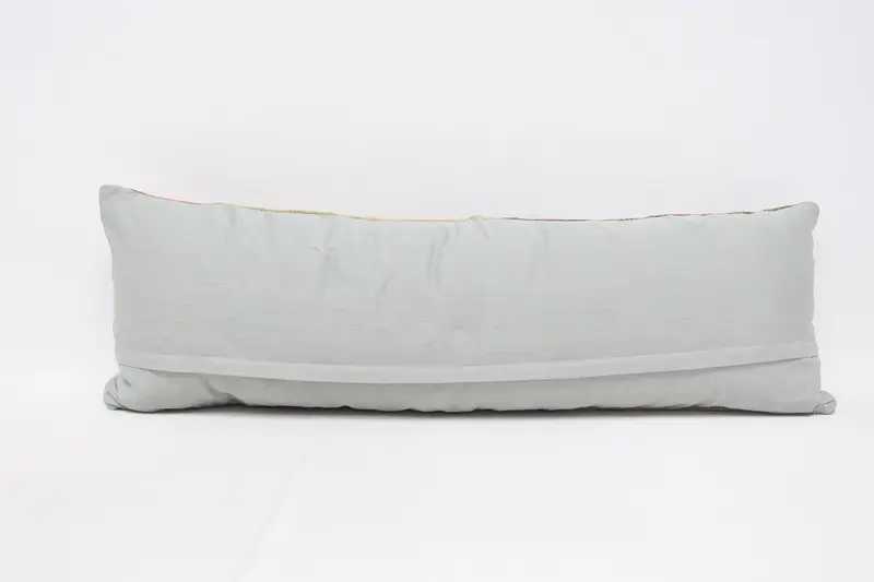 Interior Designer Pillow, Vintage Kilim Throw Pillow, Outdoor Bolster Cushion, 16x48 Beige Pillow Cover, Boho Pillow Sham Cover, Cushion - 6