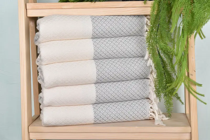 Xmas Gifts, Organic towel, Quick-drying peshtemal towel for poolside, Personalized Turkish Towel, Bridesmaid Gift Towel, 70x36 Linen Diamond Towel - 1