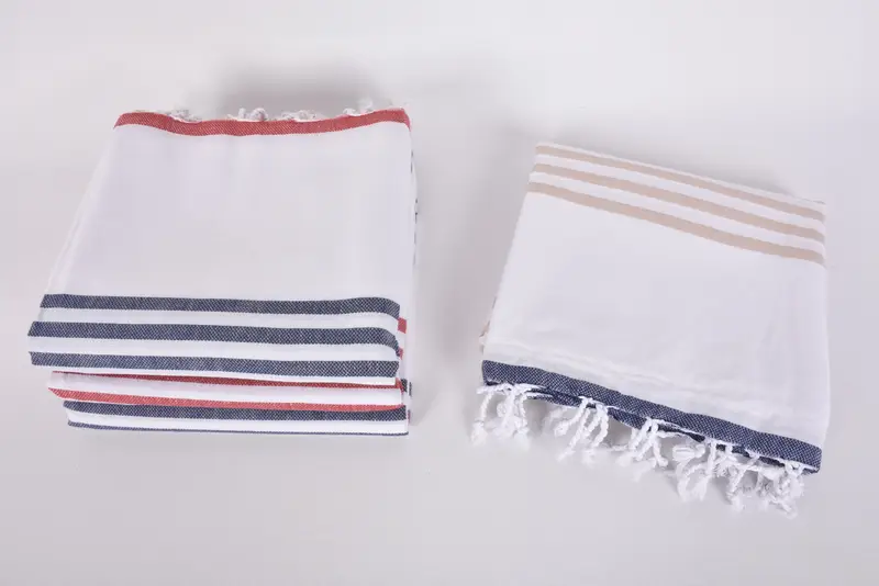Monogrammed Beach Towel, 70x40 Cotton Striped Towel, Anniversary Gift For Her, Best Wedding Gift, Bachelorette Party Gift, Monogram Turkish Towel - 8