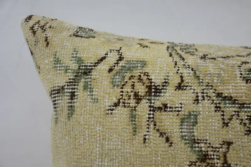 Vintage Pillow, Pillow for Sofa, Ethnical Kilim Rug Pillow, 32x32 Beige Cushion Cover, Handmade Rug Seat Cushion Case, Pillow - 2