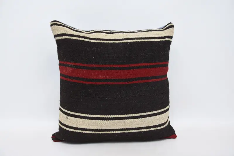 Customized Pillow, Kilim Pillow, 20x20 Brown Pillow, Pillow, Accent Cushion, Vintage Kilim Pillow Pillow, Vintage Pillow, Kilim Pillow Cover - 1