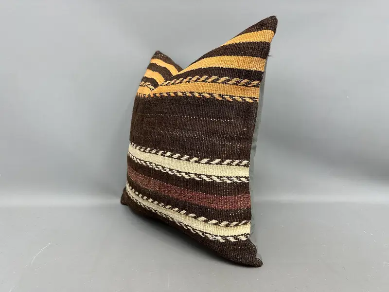 Pillow, Pillow for Sofa, Vintage Pillow, Personalized Gift Pillow Cushion Cover, Nomadic Pillow, 20x20 Beige Cushion, Boho Pillow Sham Cover - 3