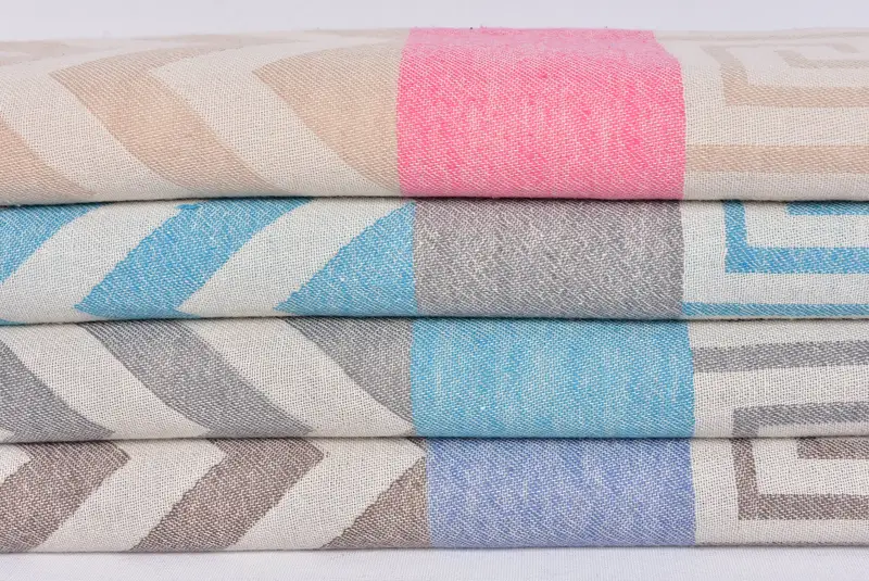 70x36 Cotton Geometric Towel, Turkish Bath Towel Set, Quick-dry towel, Housewarming Gift, House Warming Gift, Unique Wedding Gift, Wedding Favors - 2