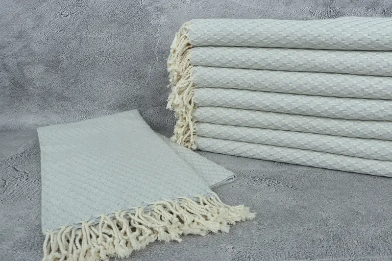 68x40 Cotton Geometric Towel, Home Decor Towel, Housewarming Gift, Handwoven Turkish Towel, Bachelorette Party Favors, Turkish Towel Beach - 2