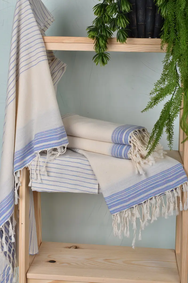 Bridal Shower Favors, 68x36 Cotton Striped Towel, Housewarming Gift, Quick-drying cotton Turkish beach towel, Gift For Mom, Personalized Towel - 6