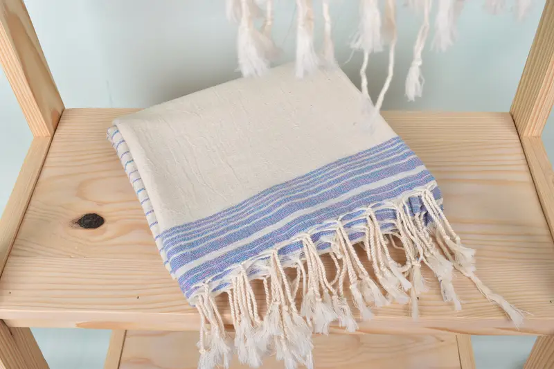 Bridal Shower Favors, 68x36 Cotton Striped Towel, Housewarming Gift, Quick-drying cotton Turkish beach towel, Gift For Mom, Personalized Towel - 5