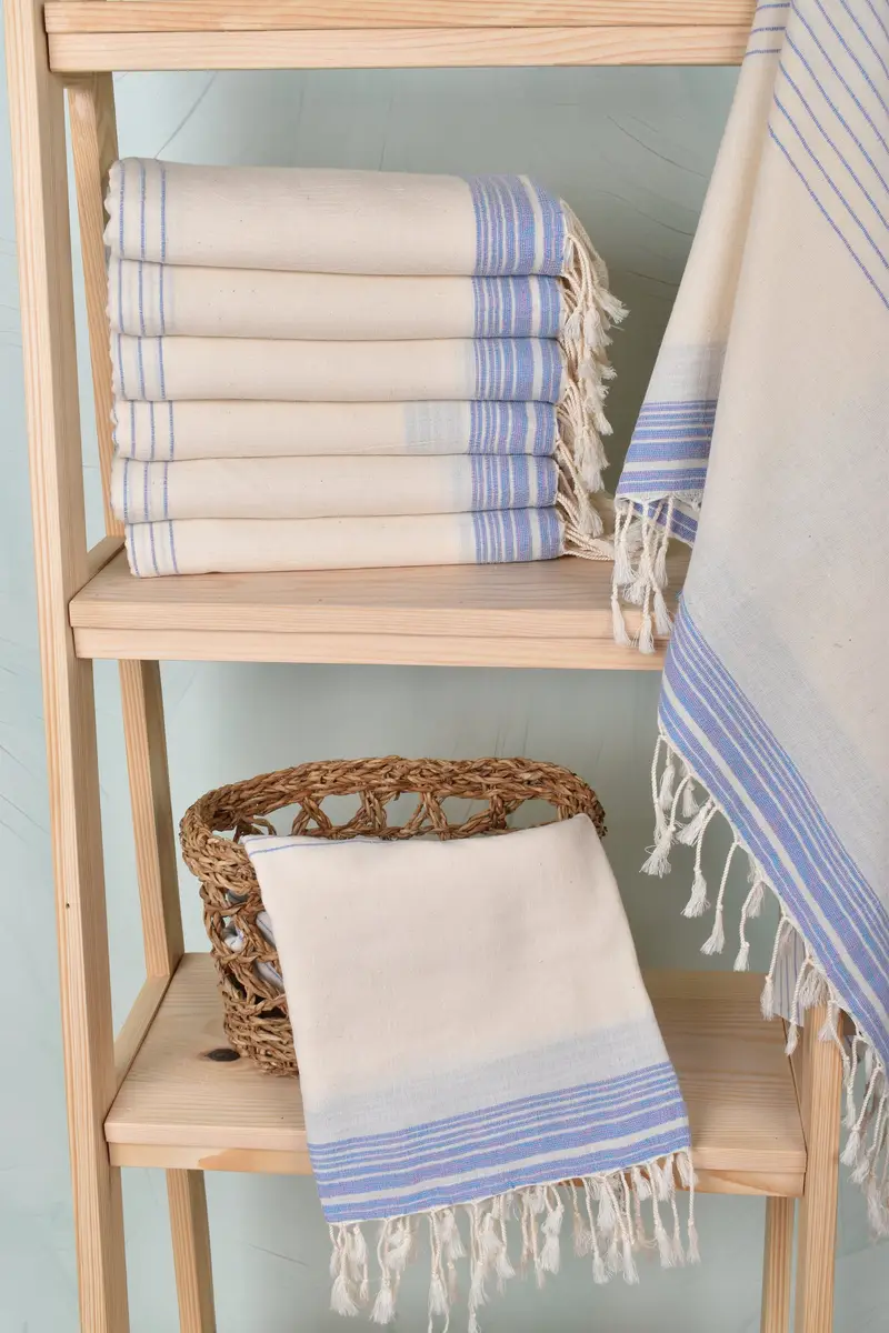 Bridal Shower Favors, 68x36 Cotton Striped Towel, Housewarming Gift, Quick-drying cotton Turkish beach towel, Gift For Mom, Personalized Towel - 3
