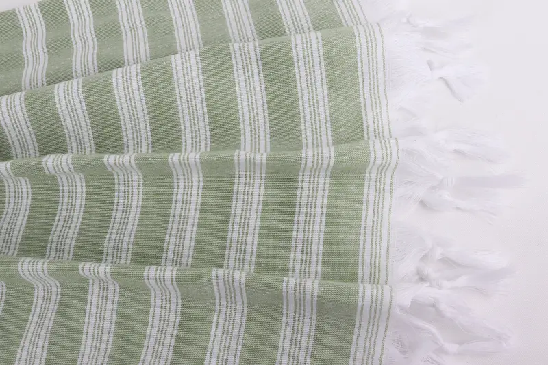 Luxury Turkish peshtemal beach towel, Unique Gift, 70x40 Cotton Striped Towel, Cute Beach Towel, Travel towel, Bridal Shower Favors, Gift For Him - 8