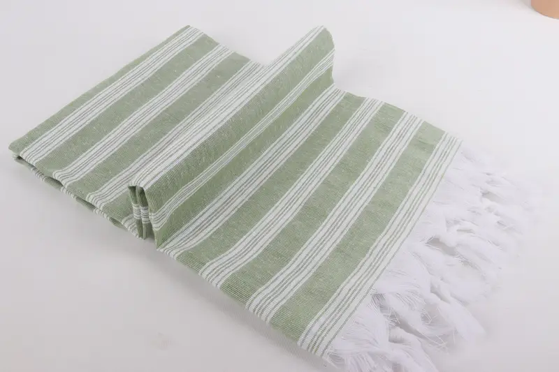 Luxury Turkish peshtemal beach towel, Unique Gift, 70x40 Cotton Striped Towel, Cute Beach Towel, Travel towel, Bridal Shower Favors, Gift For Him - 6