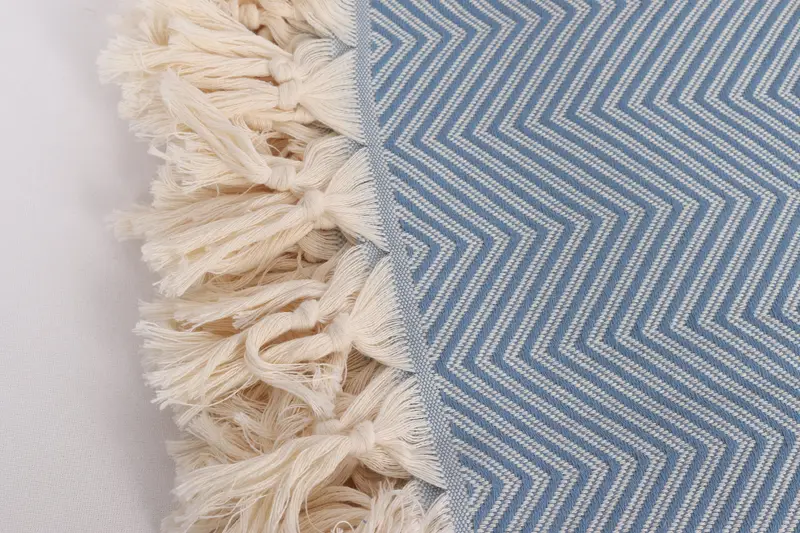 Organic Beach Blanket, Bedspread, Bridesmaid Gifts, Wedding Anniversary Gift, 92x80 Cotton Striped Towel, Throw Blanket, Valentines Day Gift - 14