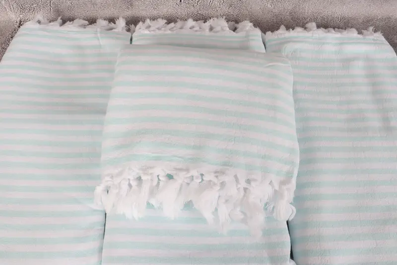 70x36 Linen Terry Striped Towel, Bachelor Gifts, Embroidered Towel, Bachelorette Party Gifts, Home Decor Towel, Bachelorette Party Decorations - 4