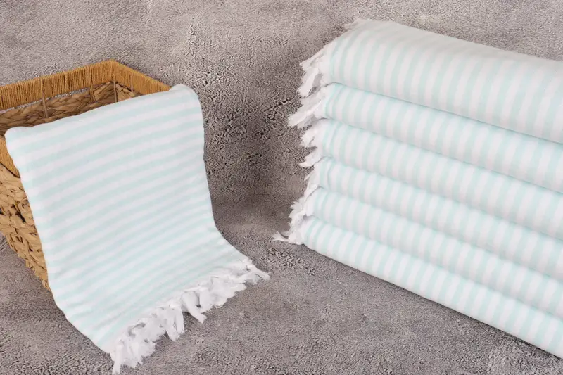70x36 Linen Terry Striped Towel, Bachelor Gifts, Embroidered Towel, Bachelorette Party Gifts, Home Decor Towel, Bachelorette Party Decorations - 3