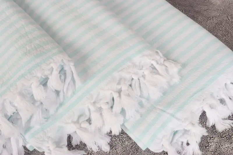 70x36 Linen Terry Striped Towel, Bachelor Gifts, Embroidered Towel, Bachelorette Party Gifts, Home Decor Towel, Bachelorette Party Decorations - 5