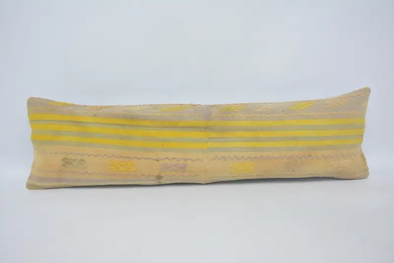 Funda de almohada marrón bordada, almohada de tiro hecha a mano