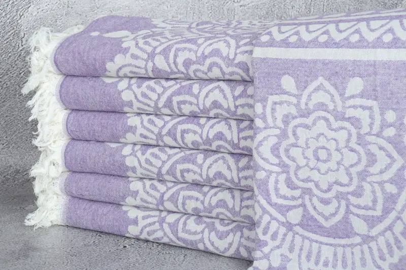 Bridesmaid Gifts Personalized, Custom Wedding Gifts, Cotton towel, Organic Cotton Towel, 74x36 Cotton Floral Patterned Towel, Sand-resistant towel - 2