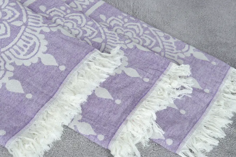 Bridesmaid Gifts Personalized, Custom Wedding Gifts, Cotton towel, Organic Cotton Towel, 74x36 Cotton Floral Patterned Towel, Sand-resistant towel - 6