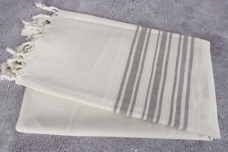 Bridesmaid Gift, First Wedding Anniversary Gift, Birthday Gift, Spa Towel, 70x40 Linen Striped Towel, Turkish Towel Beach, Beach Towel Bulk - 6