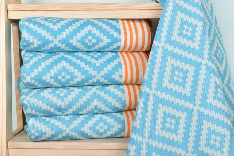 Peshtemal Towel USA, 70x40 Cotton Kilim Towel, Custom Wedding Gifts, Cute Beach Towel, Pool Towels, Turkish towel, Cotton towel, House Warming Gift - 2