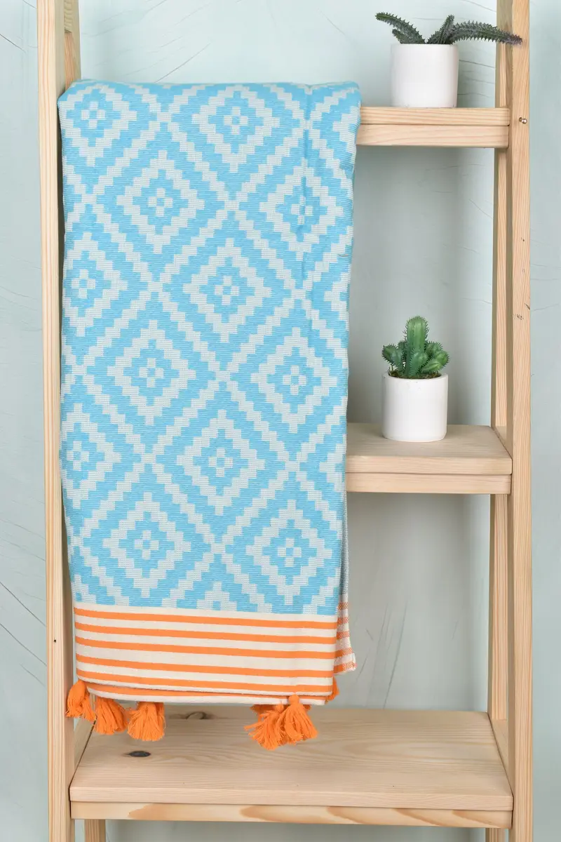 Peshtemal Towel USA, 70x40 Cotton Kilim Towel, Custom Wedding Gifts, Cute Beach Towel, Pool Towels, Turkish towel, Cotton towel, House Warming Gift - 8