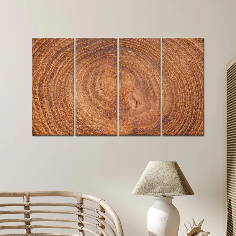 エレガントな木の幹キャンバスプリント: 自然の芸術的エッセンス