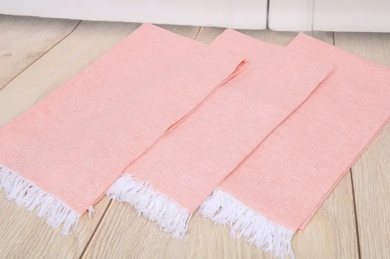 Beach Towel Gift, Maid Of Honor Gift, Sand-free towel, Beach Theme Wedding Gift, Personalized Turkish Towel, Gym Towel, 70x40 Cotton Striped Towel - 6