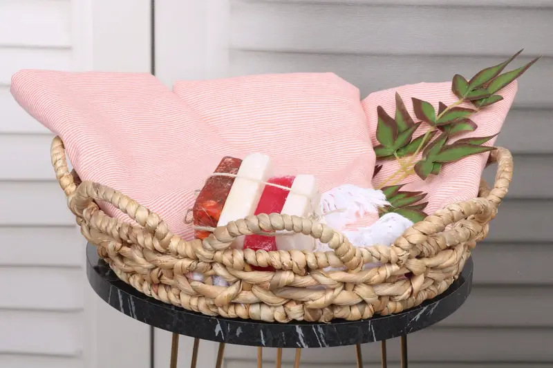 Beach Towel Gift, Maid Of Honor Gift, Sand-free towel, Beach Theme Wedding Gift, Personalized Turkish Towel, Gym Towel, 70x40 Cotton Striped Towel - 5