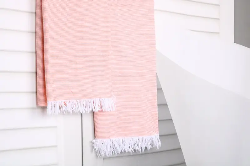Beach Towel Gift, Maid Of Honor Gift, Sand-free towel, Beach Theme Wedding Gift, Personalized Turkish Towel, Gym Towel, 70x40 Cotton Striped Towel - 8