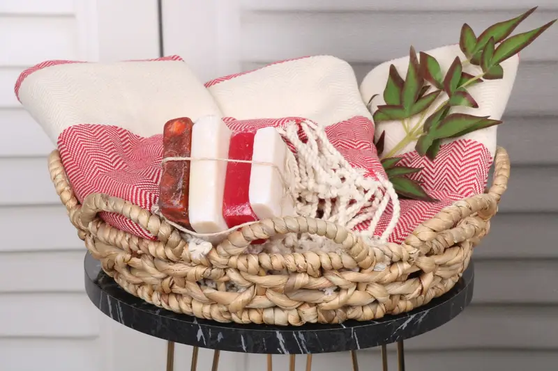 Wedding Gift, Peshtemal Towel, Absorbent Turkish towel, Summer Towel, 70x40 Cotton Herringbone Towel, Halloween Gifts, Peshtemal Towel USA - 5