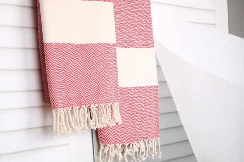 Wedding Gift, Peshtemal Towel, Absorbent Turkish towel, Summer Towel, 70x40 Cotton Herringbone Towel, Halloween Gifts, Peshtemal Towel USA - 8