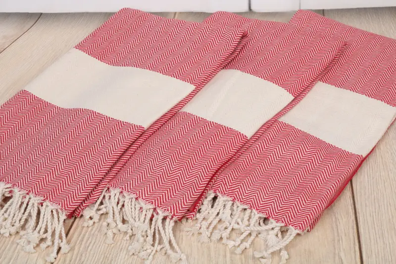 Wedding Gift, Peshtemal Towel, Absorbent Turkish towel, Summer Towel, 70x40 Cotton Herringbone Towel, Halloween Gifts, Peshtemal Towel USA - 6