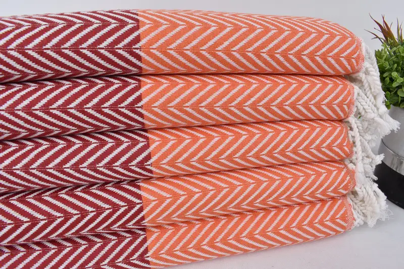 Gift For Him, Pool Towels, 70x40 Cotton Chevron Towel, Quick-dry travel peshtemal towel, Housewarming Gift, Bachelor Gift, Personalized Gift - 3