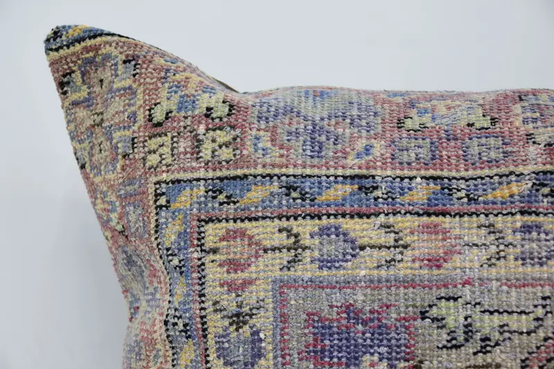 Home Decor Pillow, Bohemian Cushion Pillow Sham, Pillow Cover, 32x32 Blue Cushion, Ethnical Kilim Rug Pillow, Vintage Kilim Pillow - 2