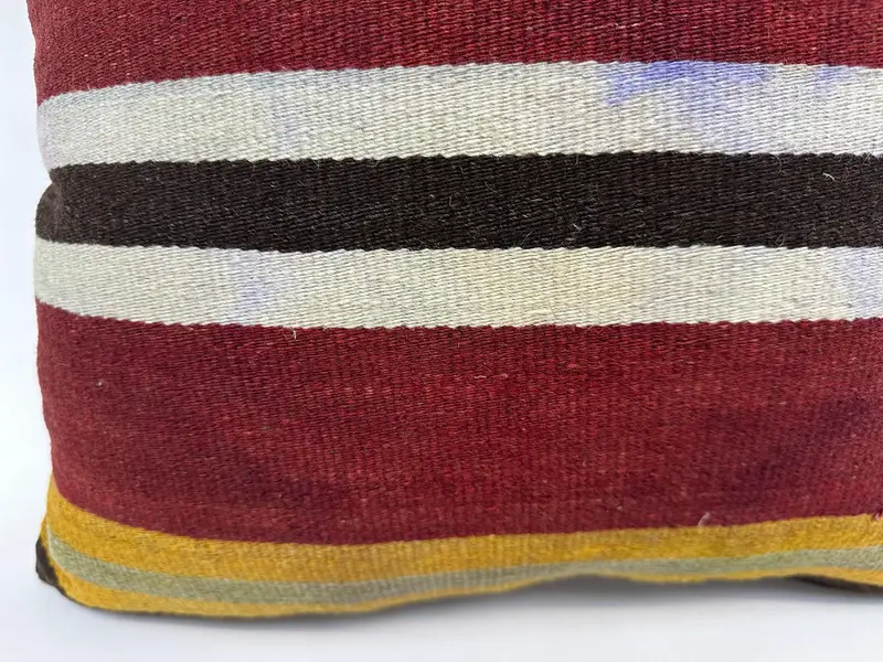 Handmade Kilim Cushion, Kilim Pillow, Turkish Pillow, Turkish Rugs Pillow Case, Turkish Corner Cushion, 20x20 Red Pillow, Pillow Case - 2