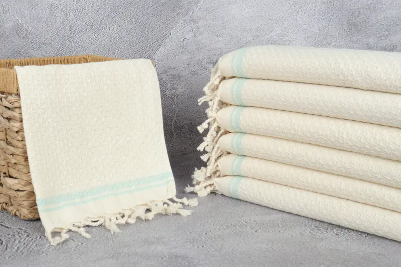 Valentines Gift, 38x18 Cotton Striped Towel, Personalized Dish Towel, Monogram Hand Towel, Best Friend Gift, Girl Trip Party Favor, Bathroom Towels - 3